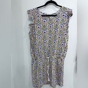 2/40$ SCOTCH and soda tropical drift short sleeve dress size 3 string cord